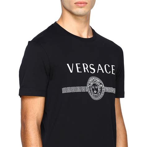 camiseta versace hombre negra|camisas de versace.